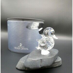 Swarovski Crystal 7666 032 000 Mini Standing Duck 012728 Read